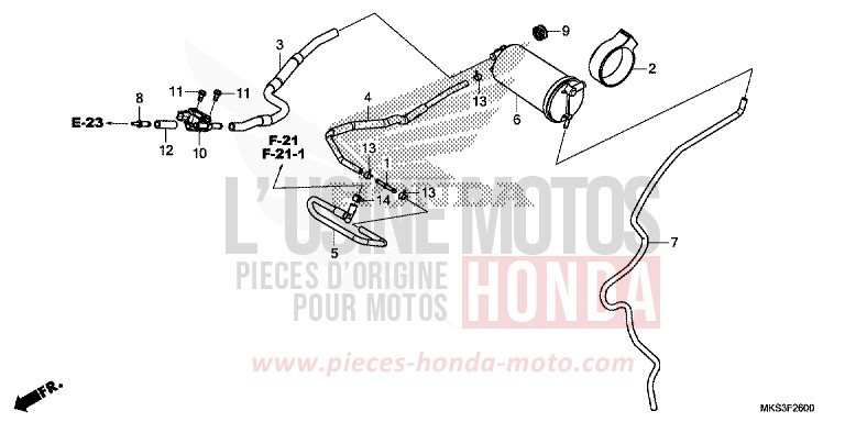 CUVETTE de Africa Twin DCT DARKNESS BLACK METALLIC (NH463) 2020